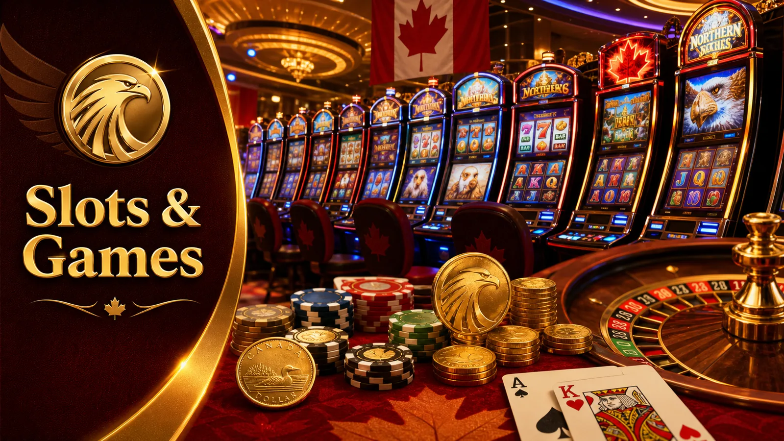Gold Eagle Casino Slots and Games content banner